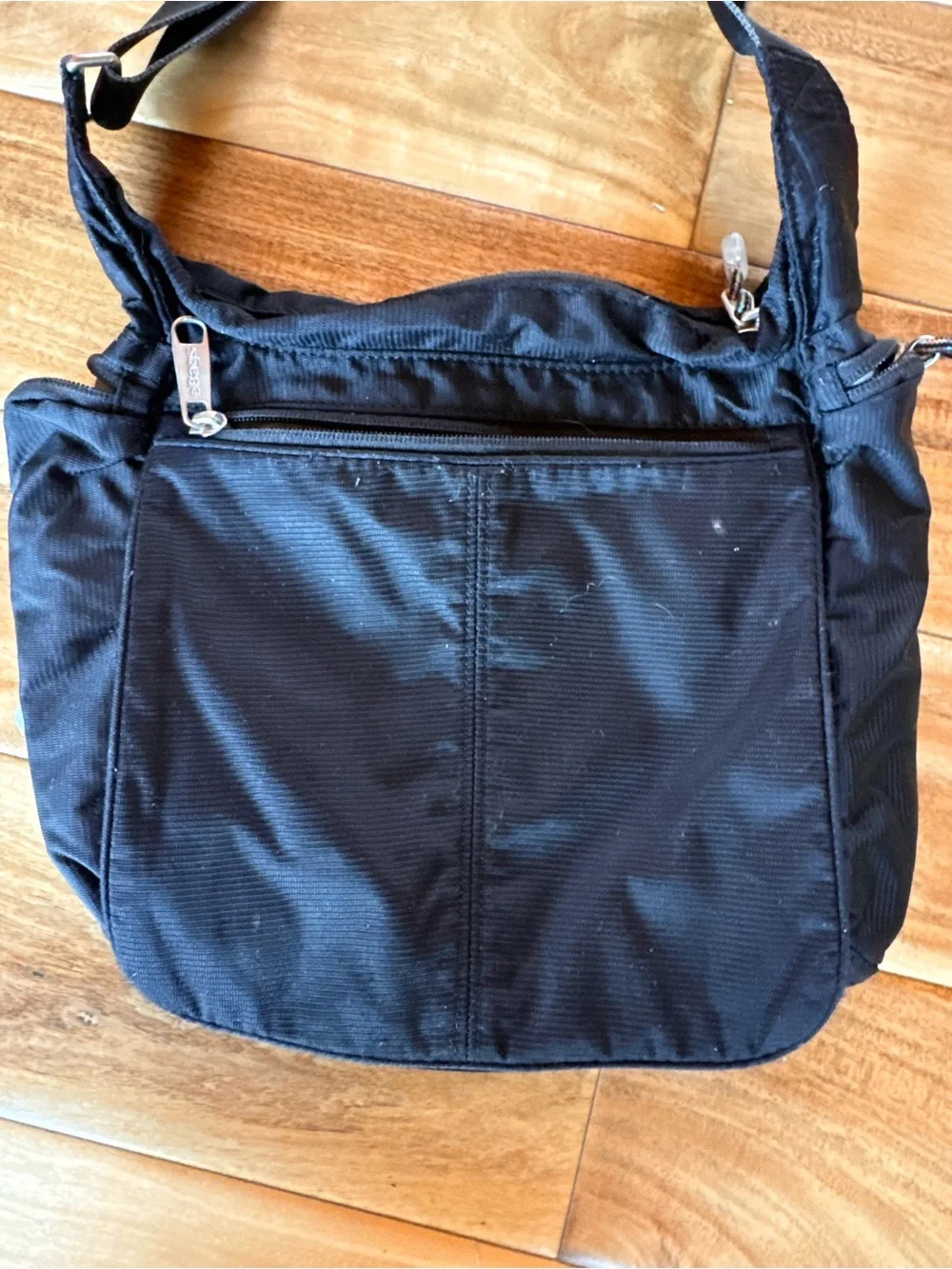 Black Women's Crossbody Bag with Adjustable Strap